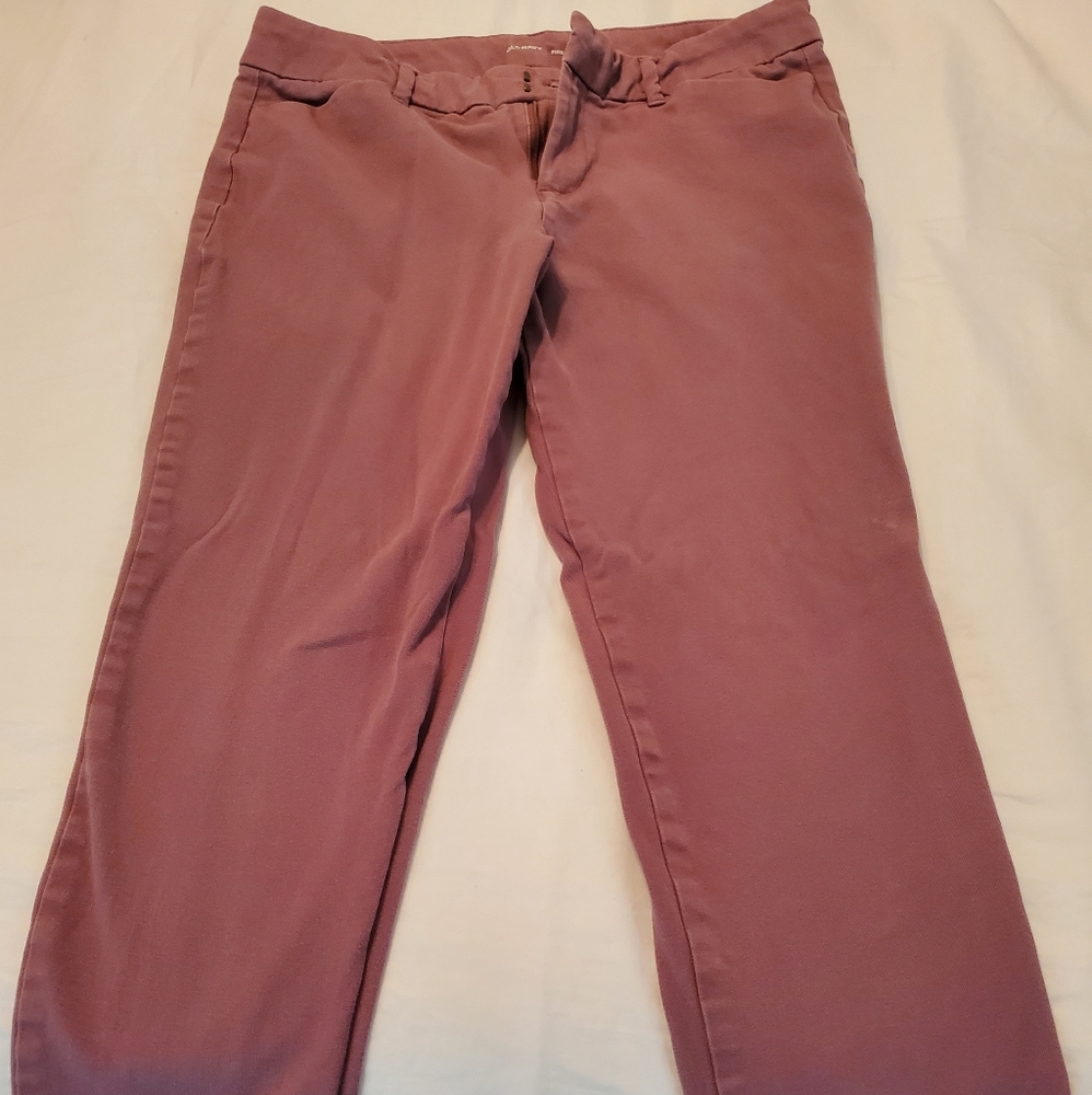 Mauve Purple Pixie Ankle Dress Pants